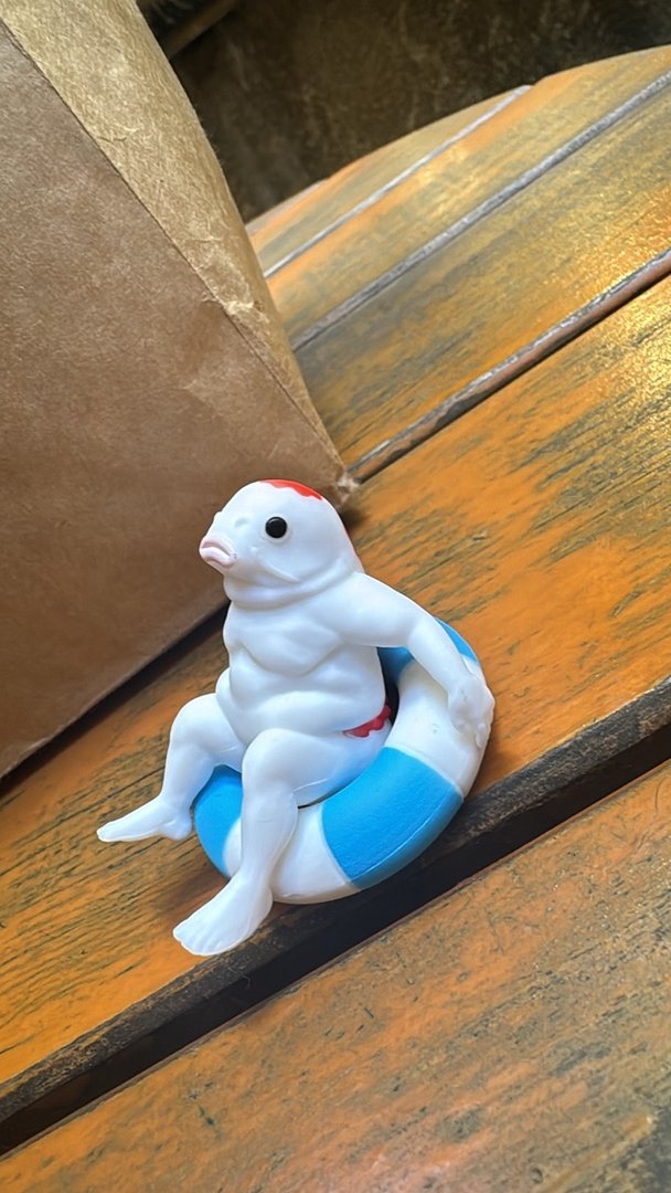 found this quirky kappa capsule toy at a random vending machine in tokyo. these weird little guys are EVERYWHERE here.