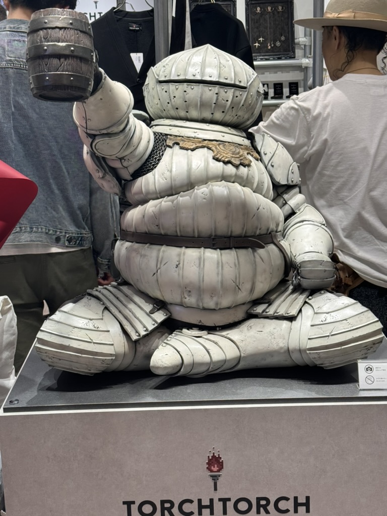 christina spotted this WILD samurai-inspired art piece at torchtorch in osaka's shopping district. looks like a michelin man met a medieval knight