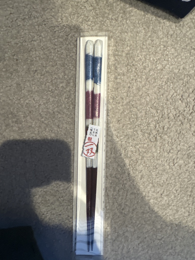 christina found these GORGEOUS traditional chopsticks at a shop in kyoto - way better than the tourist trap ones we saw earlier