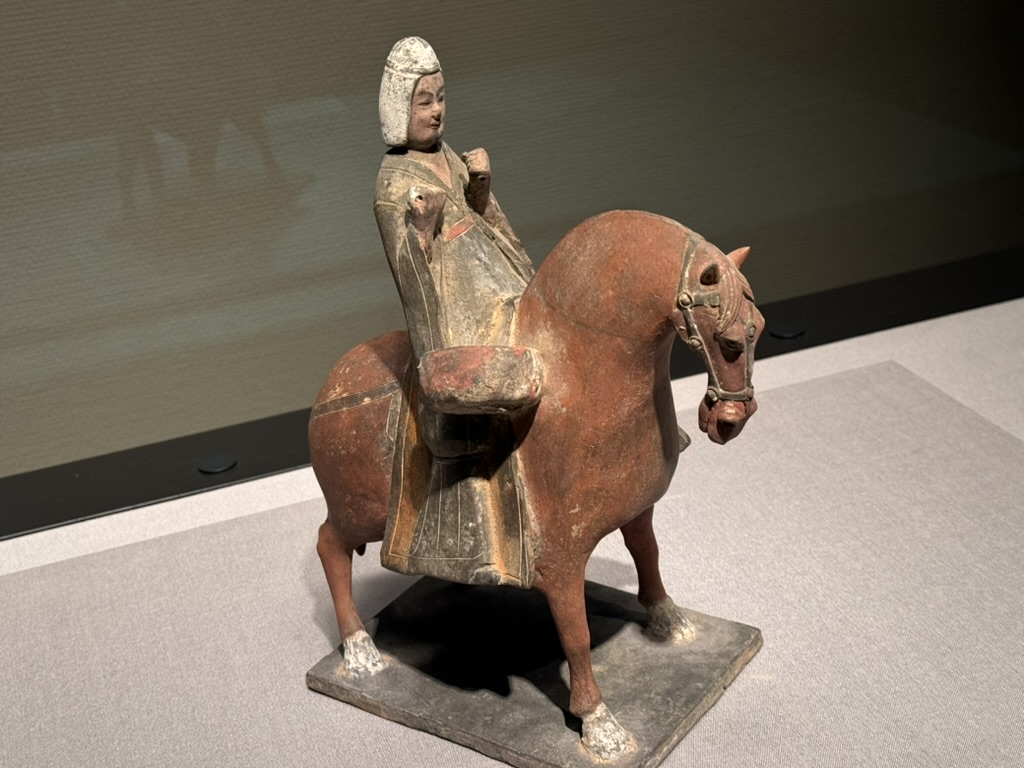 christina found this AMAZING tang dynasty horse and rider at the tokyo national museum - way cooler than the usual temple photos everyone posts