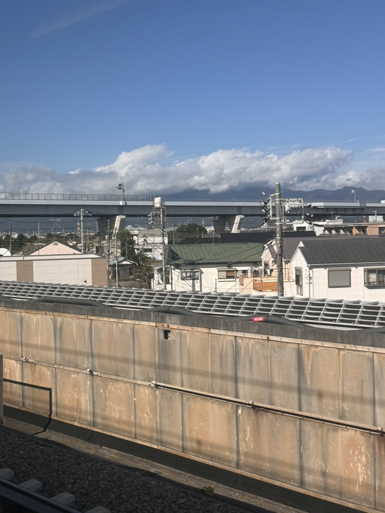 quick glimpse from the shinkansen window passing through samukawa - those elevated highways are EVERYWHERE in japan