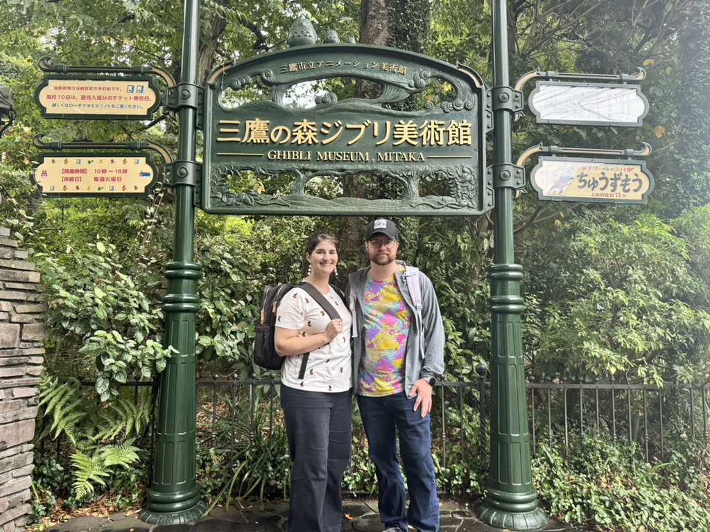 daniel and christina made it to the MUST-SEE ghibli museum in mitaka. christina's been watching totoro since she was a kid for this moment