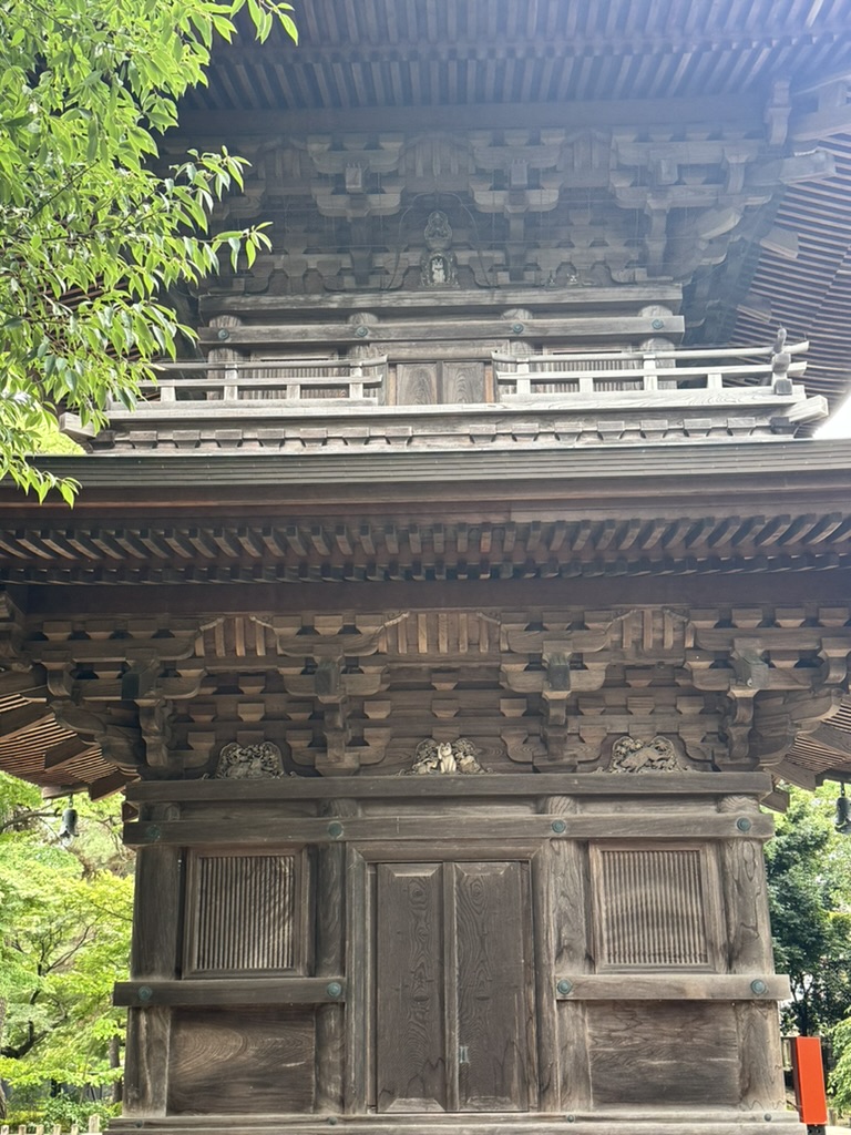 checking out the intricate woodwork at gotokuji temple, where christina spotted these amazing architectural details in setagaya