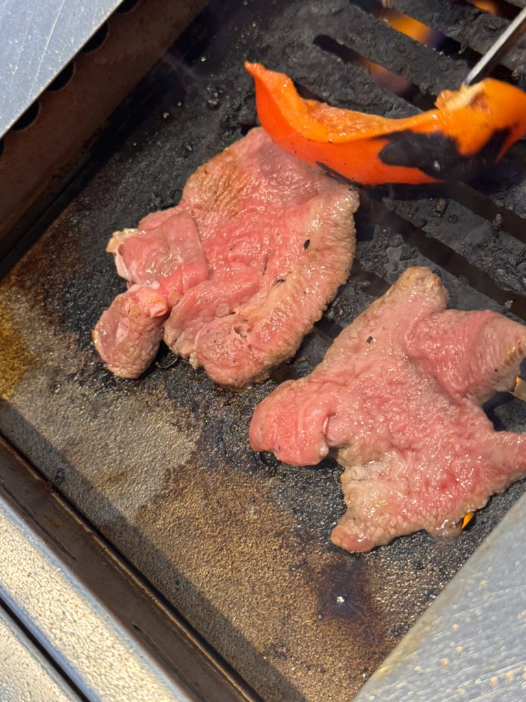 lunch spot in dotonbori serving up some LEGIT wagyu beef - this stuff melts like butter