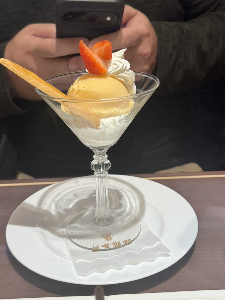 christina found this FANCY parfait at a cafe in shinjuku - way more elegant than your average dessert spot back home