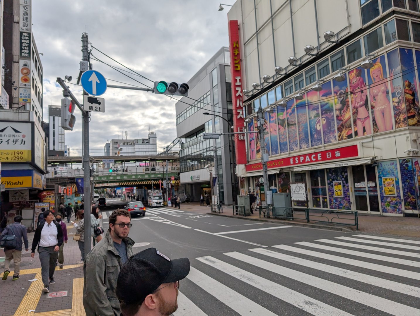 daniel and ashley checking out the pachinko parlors and anime shops near shin-okubo station - this whole area is basically tokyo's KOREATOWN