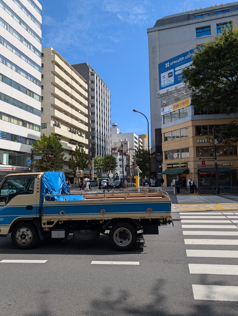 morning walk through shinjuku's business district - these tiny kei trucks are EVERYWHERE in tokyo