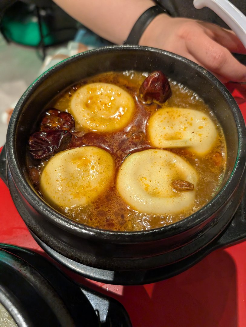 chuck's shot of these MASSIVE soy-braised eggs at a late dinner spot in shinjuku. ashley swears these were the best ajitsuke tamago she's had yet