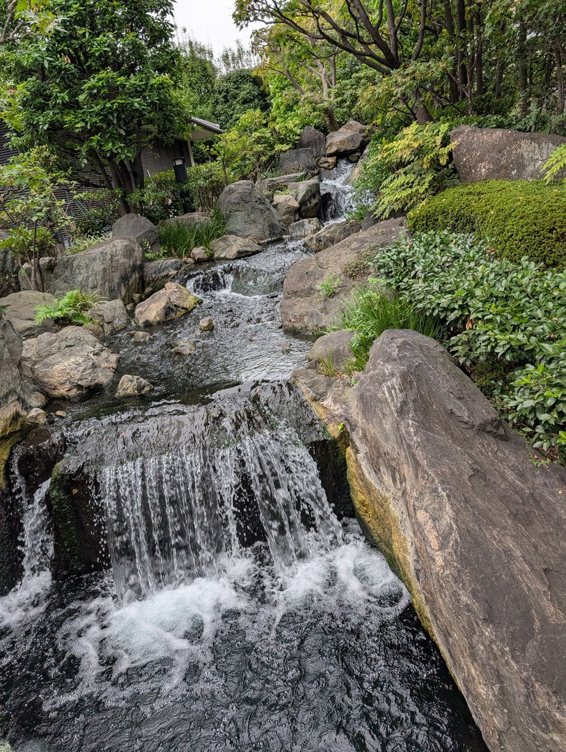 found this hidden waterfall garden near sensō-ji temple while chuck was looking for a vending machine. totally worth getting lost in taito.