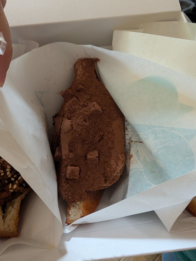 chuck grabbed this chocolate taiyaki near ginza - way better than the fish-shaped ice cream we had back home