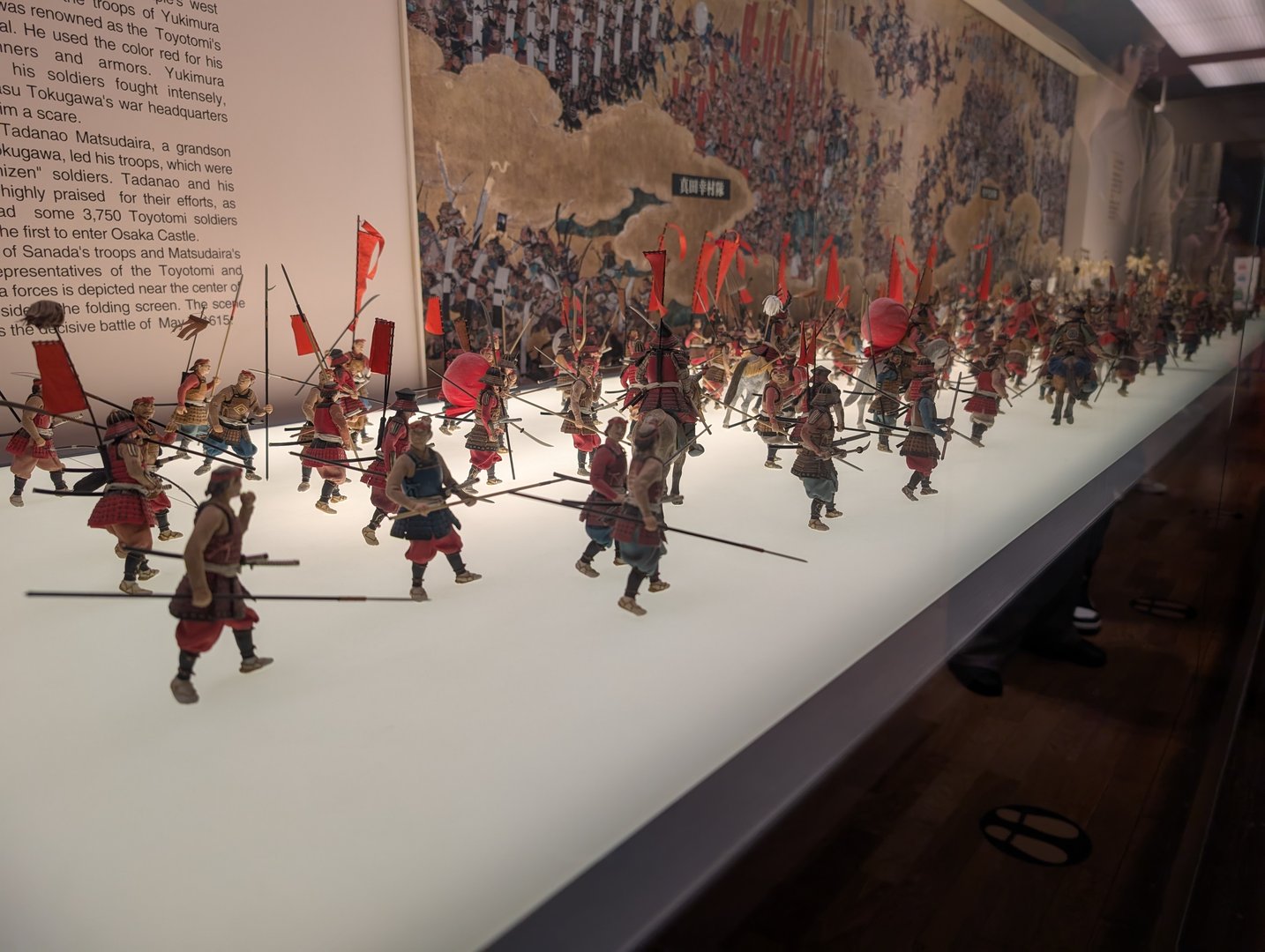 chuck caught this amazing diorama at osaka castle showing the MASSIVE battle that decided the castle's fate - those tiny samurai figures are incredibly detailed