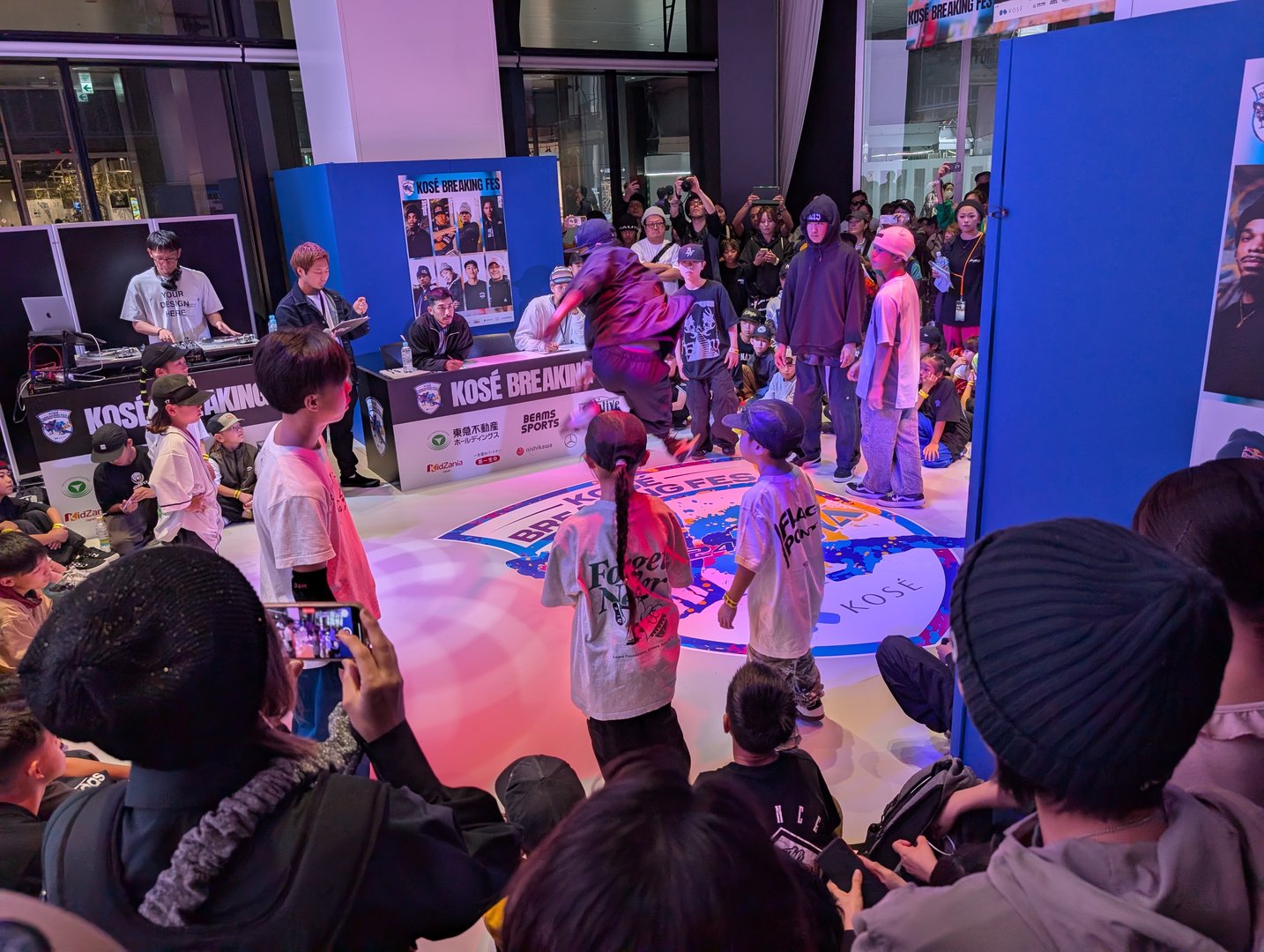 stumbled onto this WILD breakdancing competition at shibuya sky - way more intense than anything we've got back home