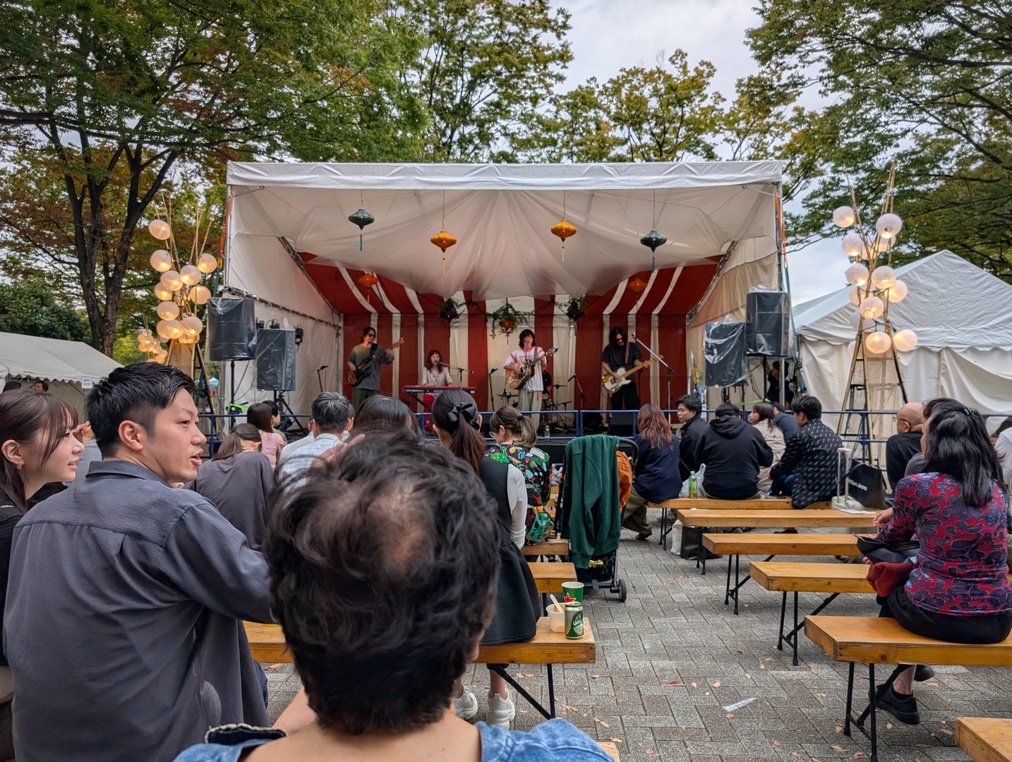 stumbled onto this cool outdoor concert in shibuya - way more chill than the CRAZY crossing everyone talks about