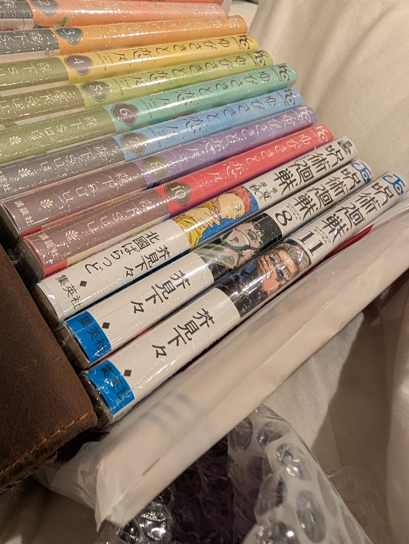 chuck's haul from the manga shop in shinjuku - ashley's gonna KILL him when she sees how much he spent