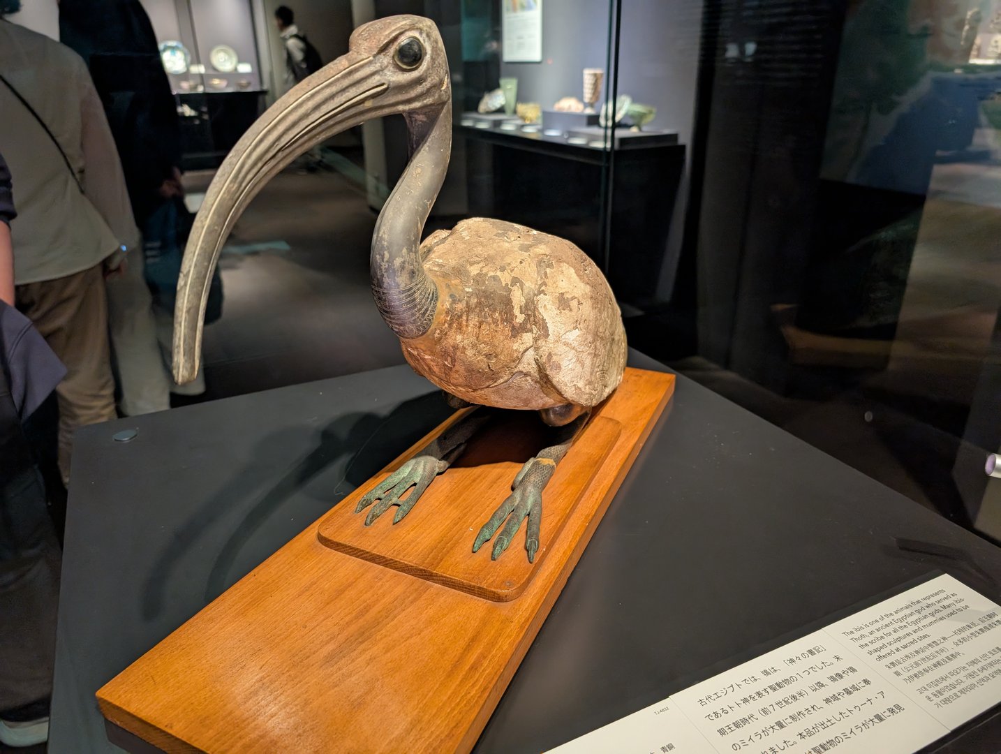 chuck caught this weird ancient bird automaton at the national museum of science - apparently these mechanical creatures were a BIG deal in edo-period japan