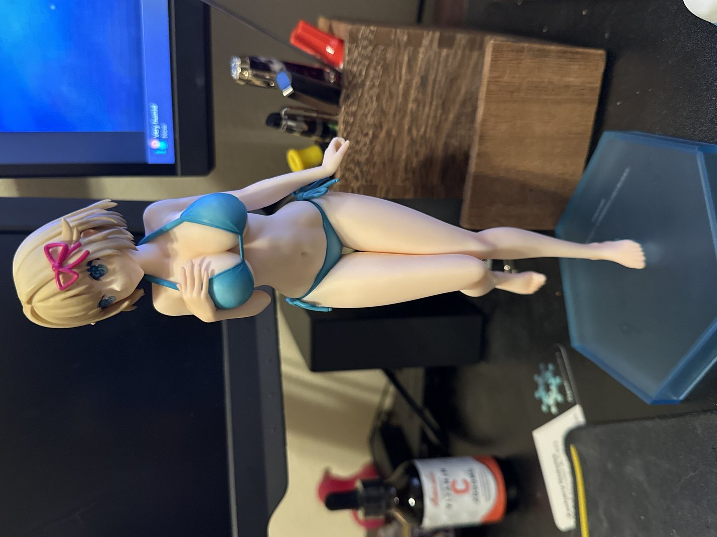 picked up this anime figure at a shop in akihabara. christina says i'm not allowed to display it at home