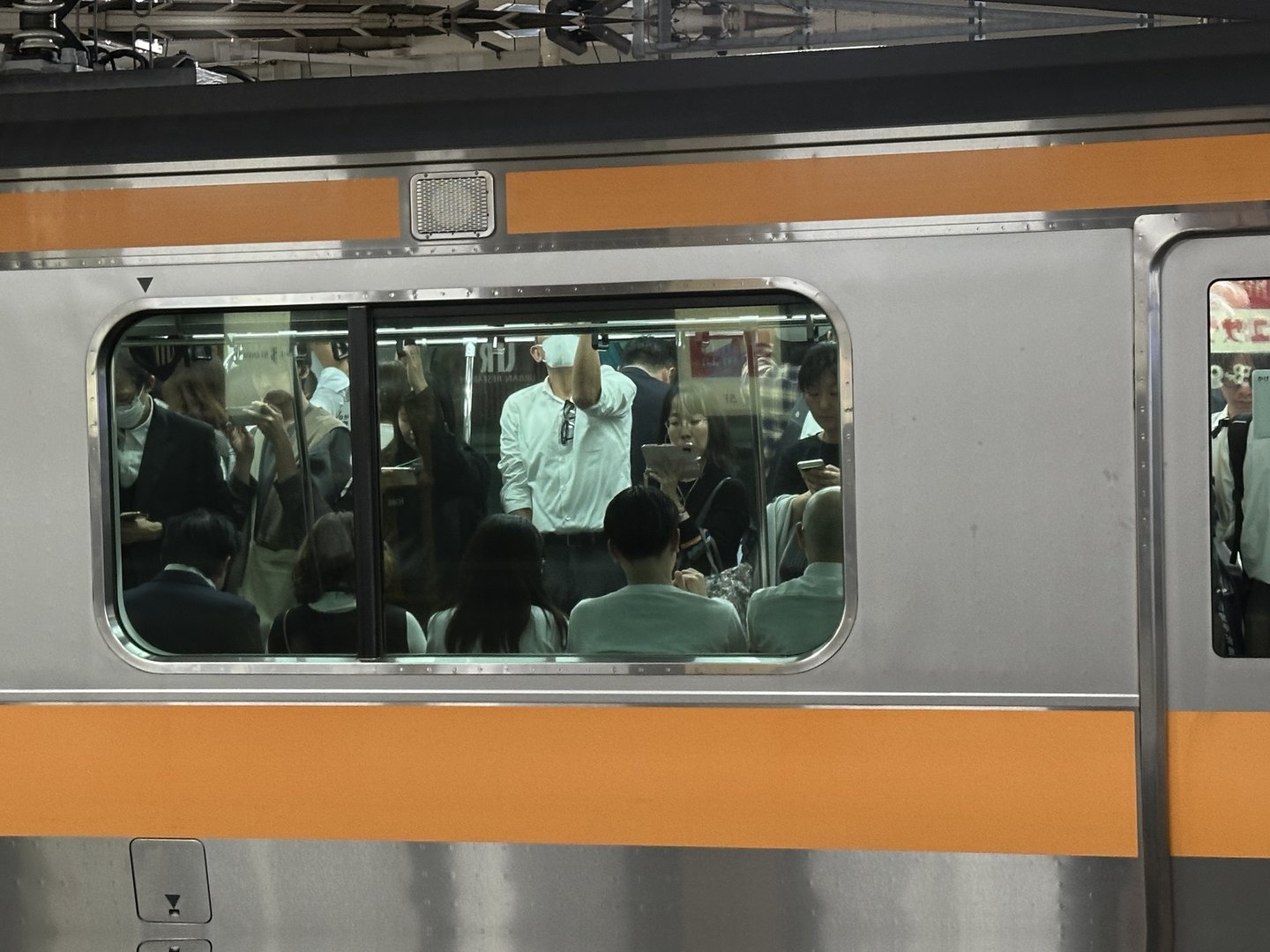 rush hour reality check at kichijoji station - this is what dan meant when he said tokyo trains are PACKED