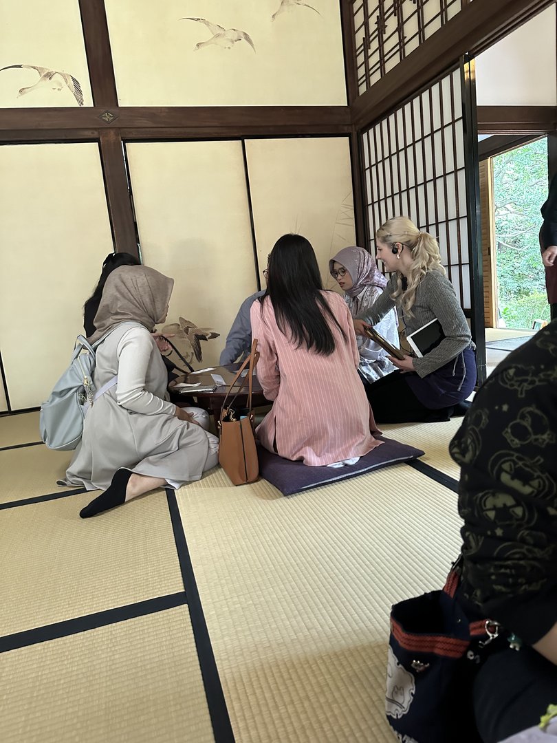 stumbled into a traditional tea ceremony class near ueno park - these local students were WAY more graceful at sitting seiza than we were